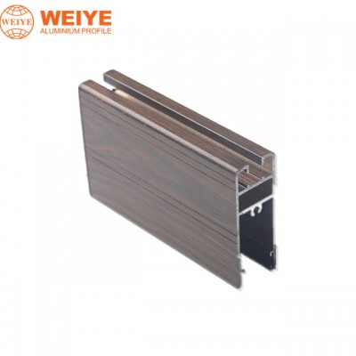 wooden grain sliding window door aluminum extrusion